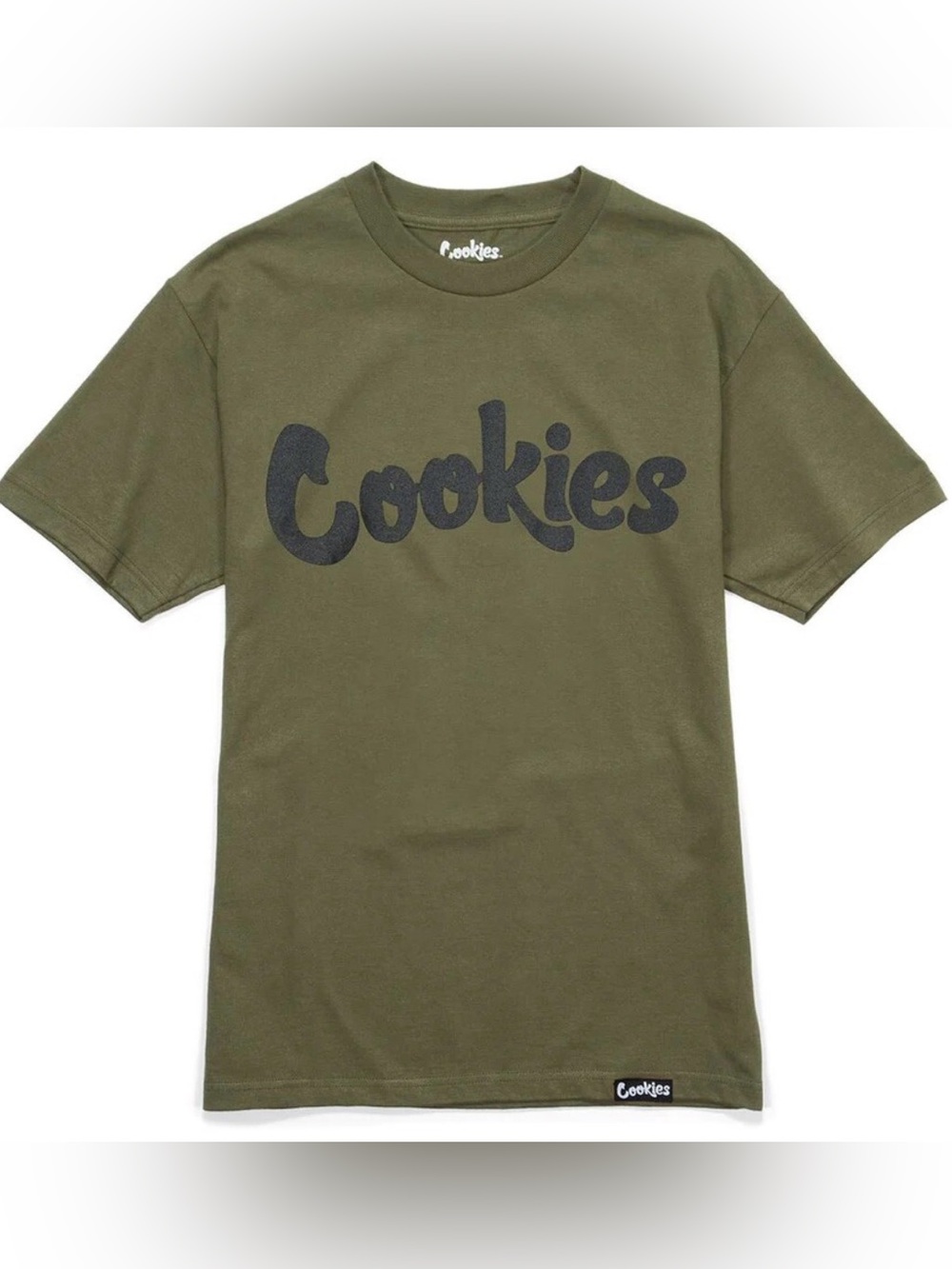 Cookies Men’s Short Sleeve Logo Tee in Olive Green
